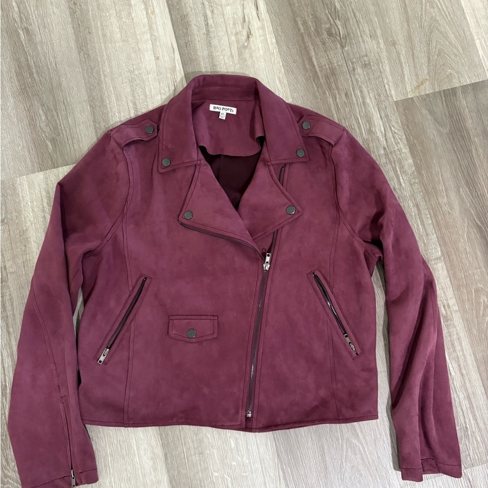 Rag poets Faux Suede jacket. Size XL